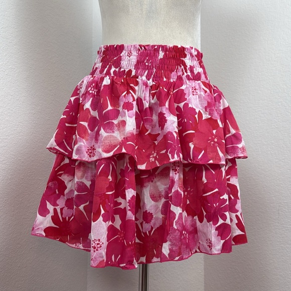 TIARE HAWAII X FashionPass OLIVIA SKIRT In Fiji Flowers Pink Size XS/S & M/L NWT - Picture 5 of 9